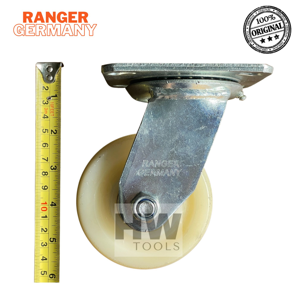 Jual Roda Troli Gepeng Nilon Hidup 4 Inch Heavy Duty Swivel Castor 4 ...
