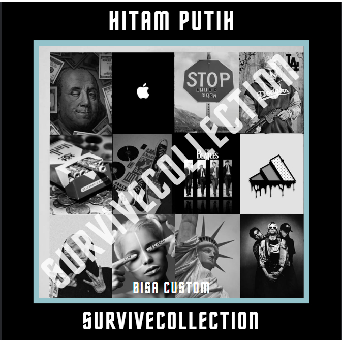 Jual poster dinding estetik hitam putih | Shopee Indonesia