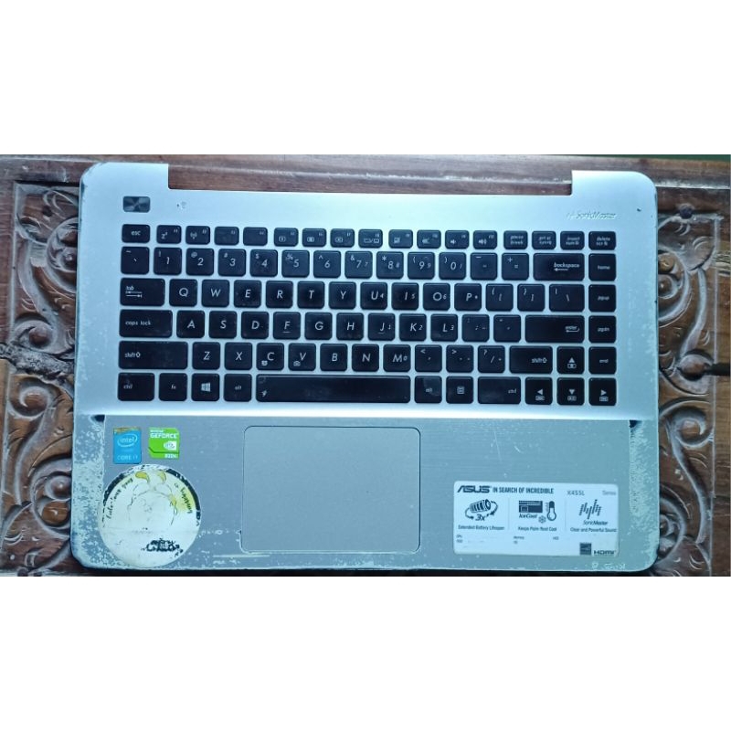 Jual Frame dan touchpad Asus X455L tanpa keyboard Shopee Indonesia