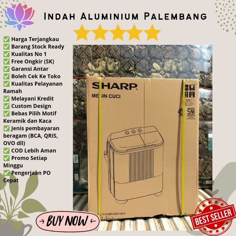 Jual MESIN CUCI SHARP 8KG PALEMBANG | Shopee Indonesia