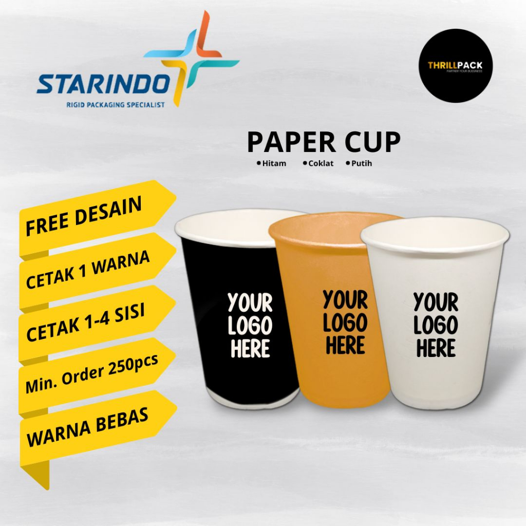 Jual Sablon Paper Cup Starindo All Size Termurah & Terlengkap - Sablon ...