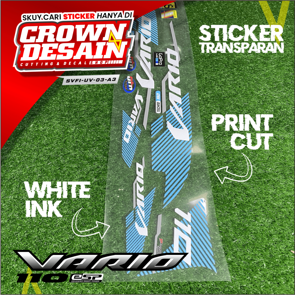 Jual Striping Stiker Vario 110 fi Custom Desain Malay - Striping Lis UV