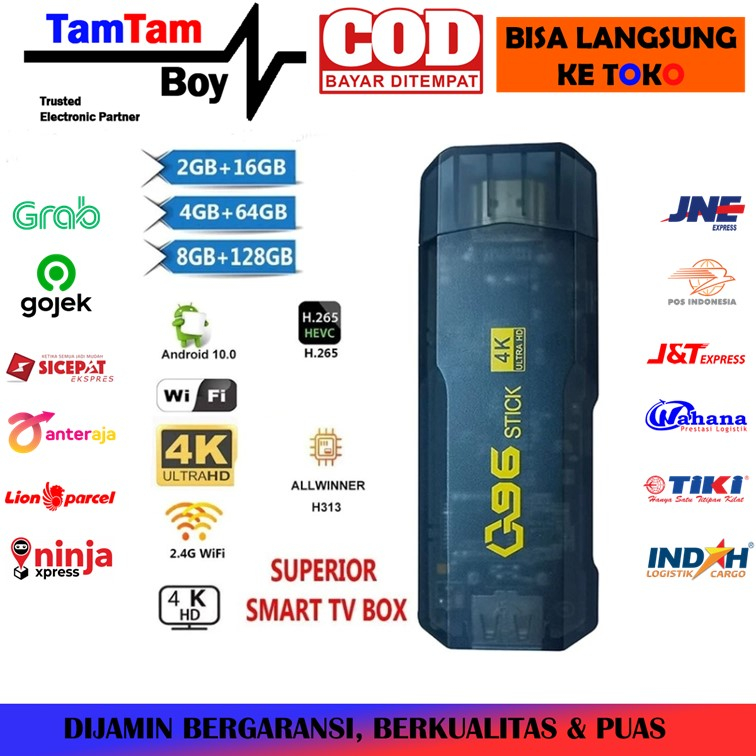 Jual Mini Android Tv Stick Q Hdmi Dongle Smart Tv K Uhd Tk Box Gb