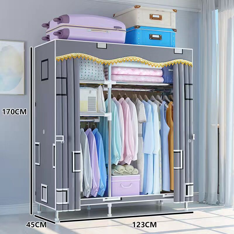 Jual Muzy Lemari Pakaian Portable Tempat Penyimpanan Baju Wardrobe Almari Lemari Baju Lemari