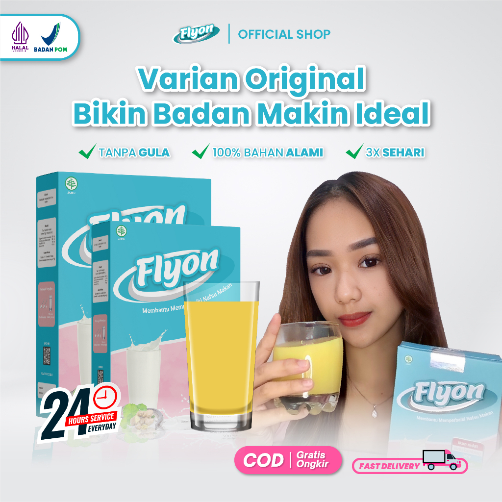 Jual Susu Flyon Suplemen Susu Penggemuk Badan Vitamin Penambah Nafsu ...