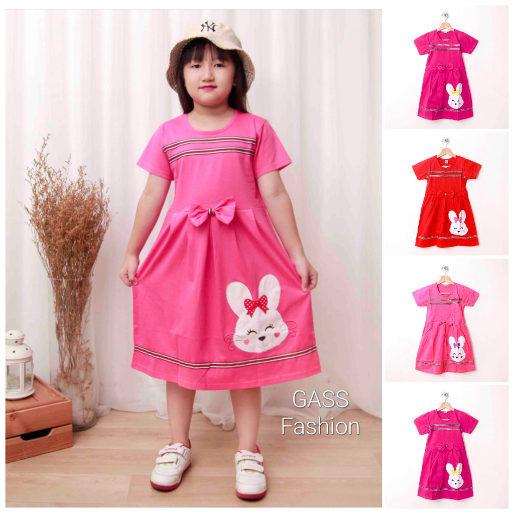 Jual Baju Anak Cewek Perempuan Dress Usia 1 2 3 4 5 6 7 8 Tahun Bordir ...