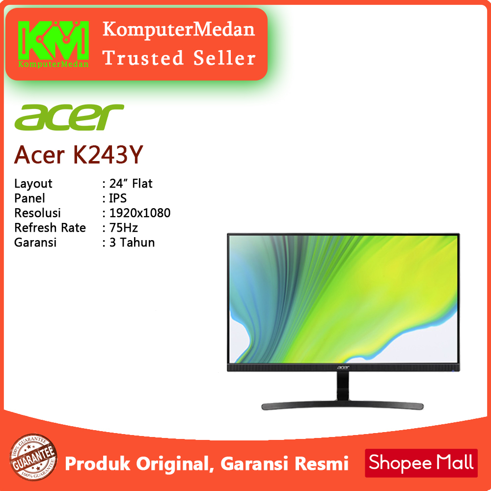 Jual Monitor Led Acer K Y Ips Fhd Hz Ms Hdmi Dp Speaker Shopee Indonesia