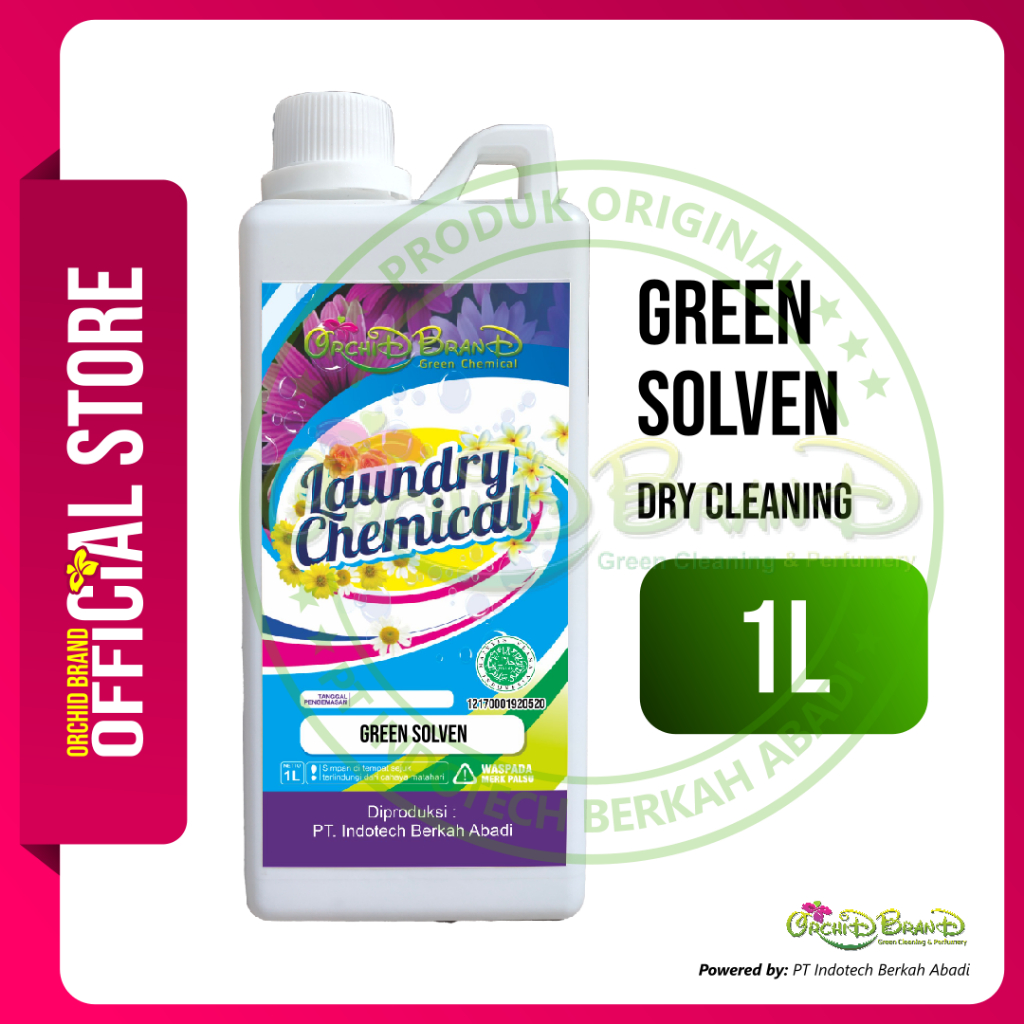 Jual Green Solvent Cairan Dry Cleaning 1 liter Dry Cleaning Laundry
