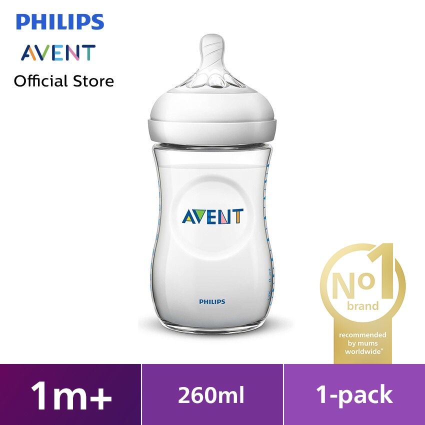 Jual Philips Avent Natural Bottle 1M+ 260 Ml/9OZ SCF693/13 Botol Susu ...