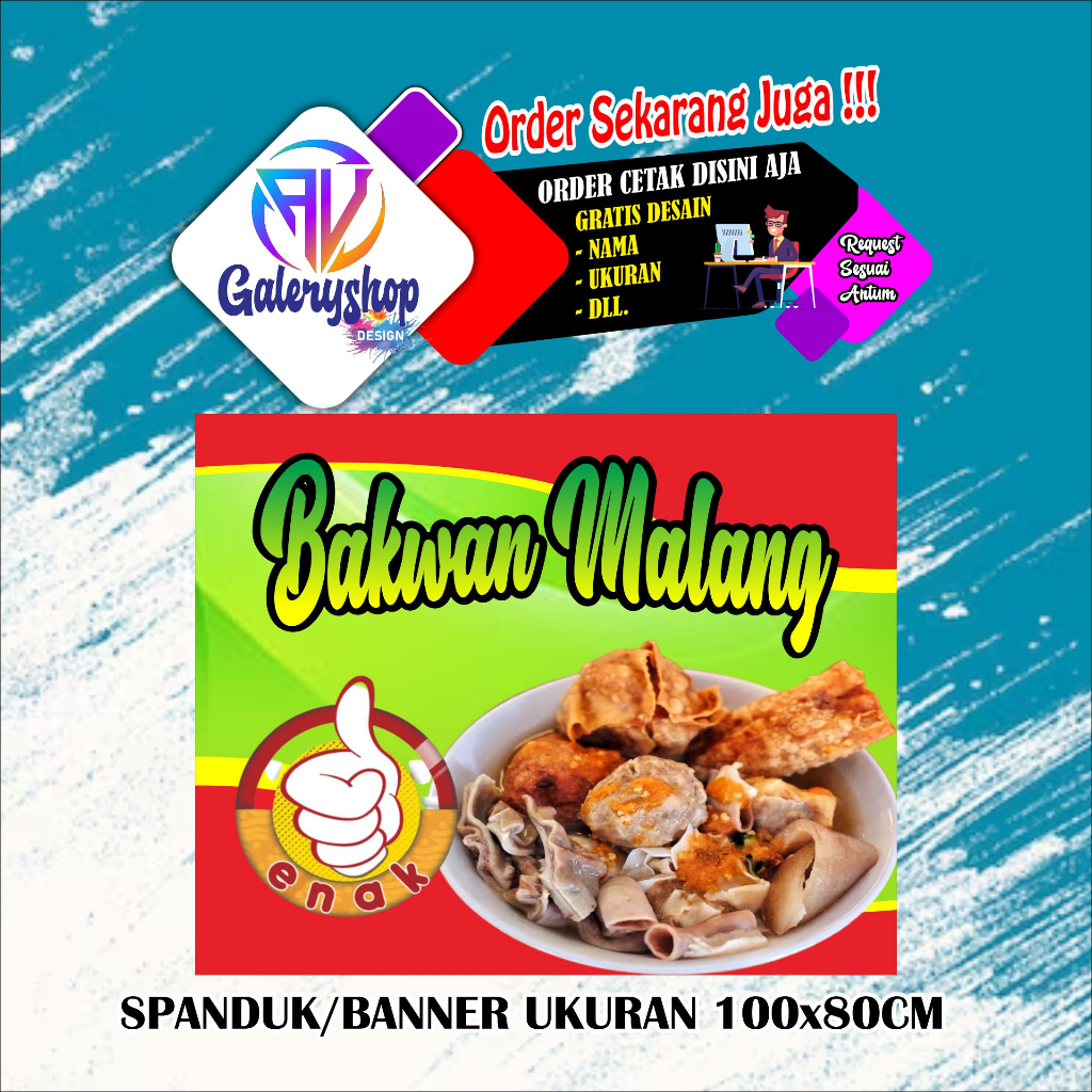 Jual Mmt Spanduk Banner Jualan Bakwan Kuah Jajanan Dll Ukuran X Cm Shopee Indonesia