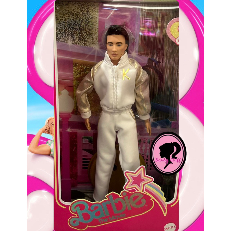 HPK04 Barbie The Movie Ken Doll In White And Gold Tracksuit, 58% OFF