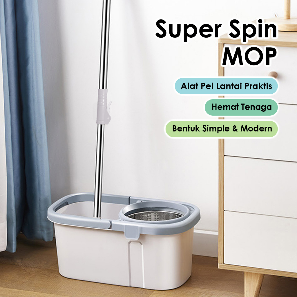 Jual Alat Pel Lantai Praktis Stainless Pel Plastik / Alat Pel Lantai