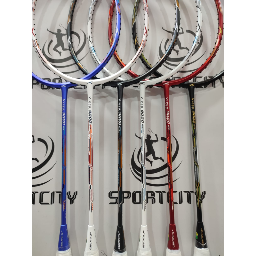 Jual Raket Badminton HUNDRED VIPER 9000 5u 32LBS HDRD HNDRD Original ...
