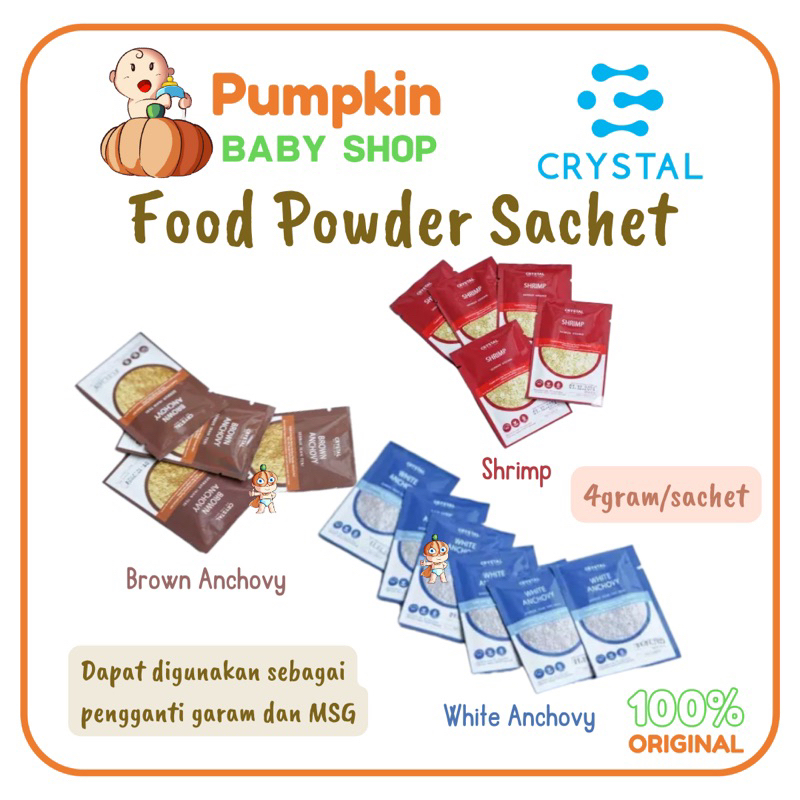 Jual Crystal Of The Sea Food Powder Sachets / bubuk Mpasi Sachet ...