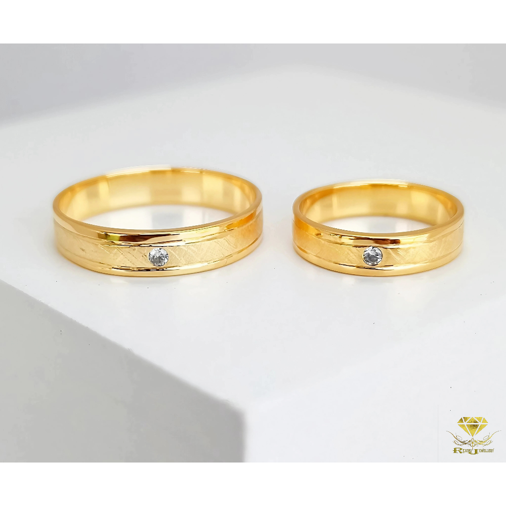 Jual Cincin Couple Emas Berlian Eropa Asli ORI Kawin Nikah Tunangan