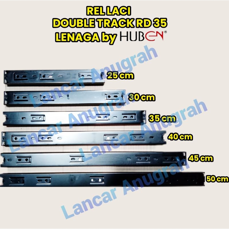Jual Rel Laci LENAGA Double Track RD 35 || 25 cm 30 cm 35 cm 40 cm 45 ...