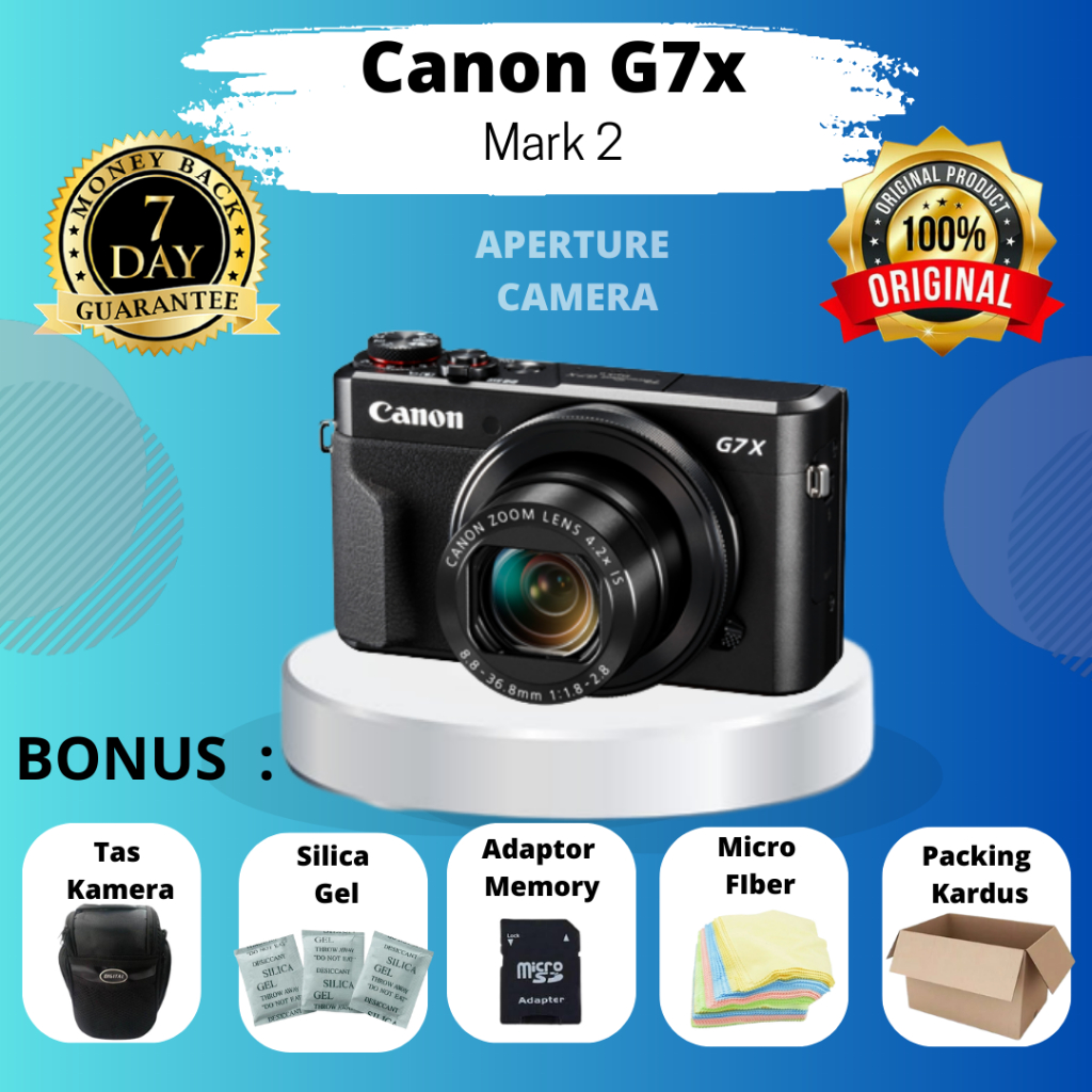 Jual CANON G7X MARK II F1.8 MULUS MURAH BONUS TAS DAN MEMORY Shopee