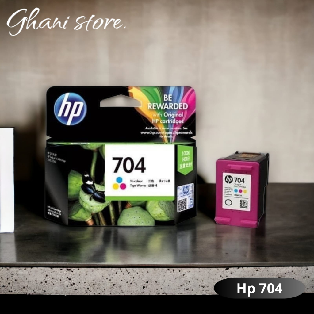Jual 1 set Tinta HP 704 (Black & Colour) Original Cartridge 100% ...