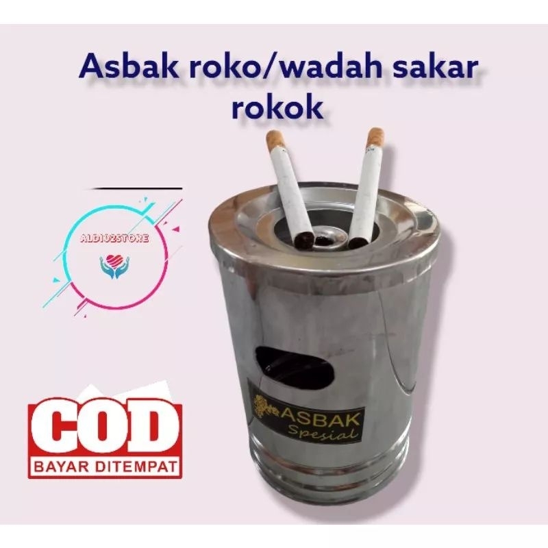 Jual wadah sakar rokok / asbak abu rokok / asbak bentuk tong / asbak ...