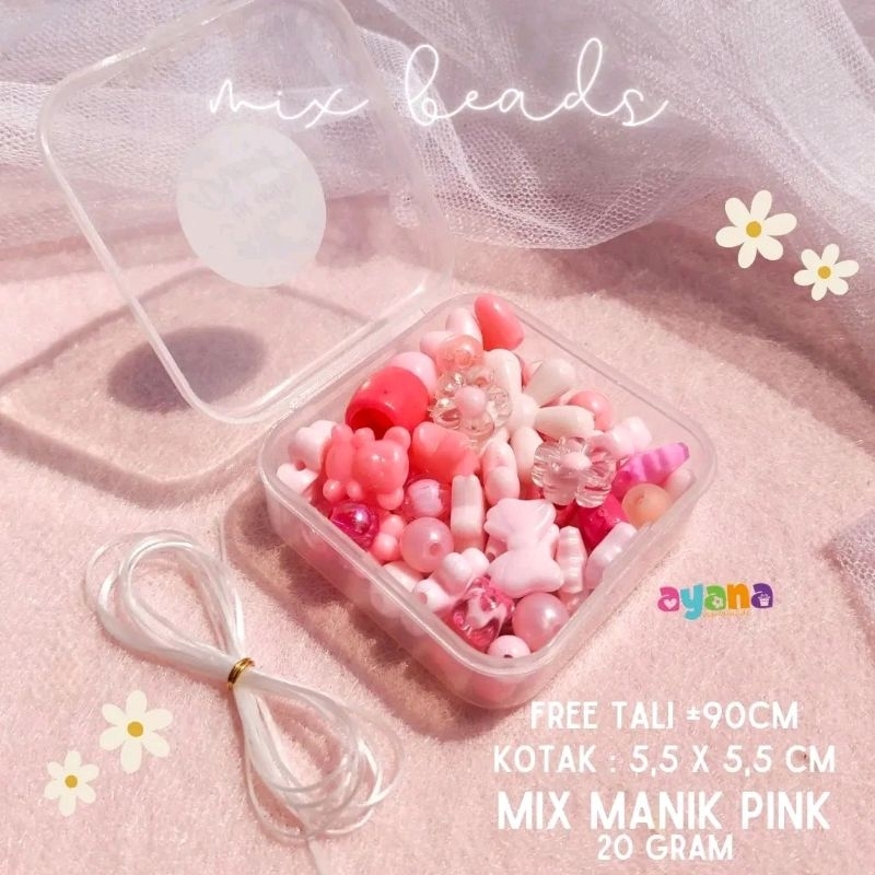 Jual Mini Mix Box Beads Beragam manik dalam satu wadah kecil | Shopee ...