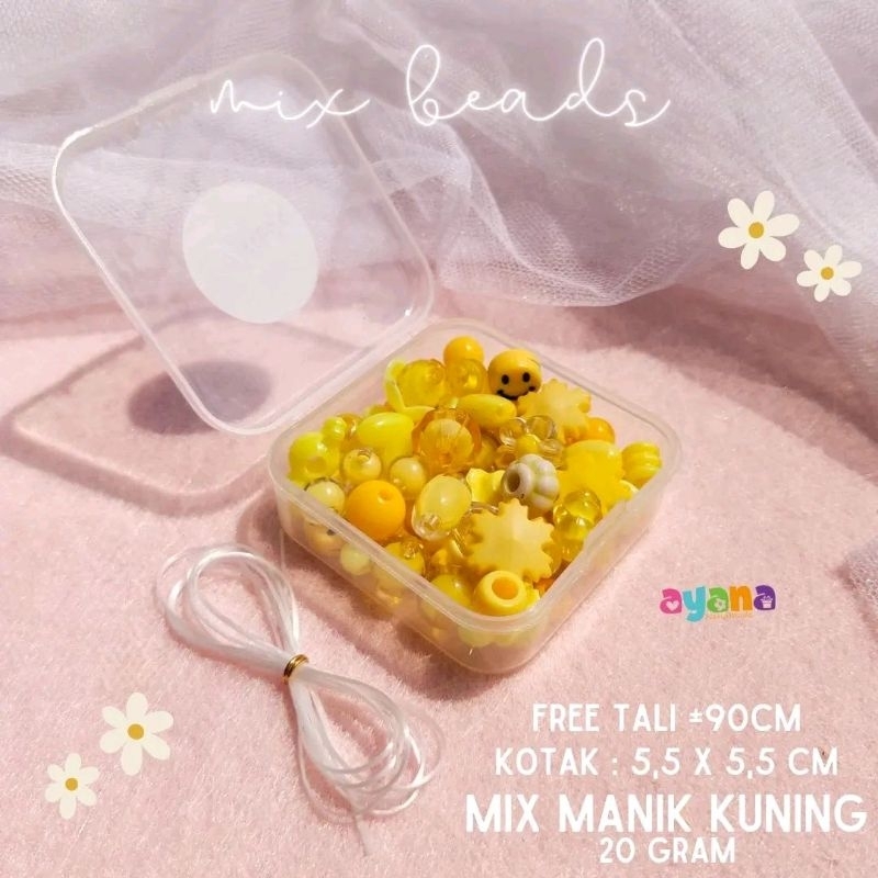 Jual Mini Mix Box Beads Beragam manik dalam satu wadah kecil | Shopee ...