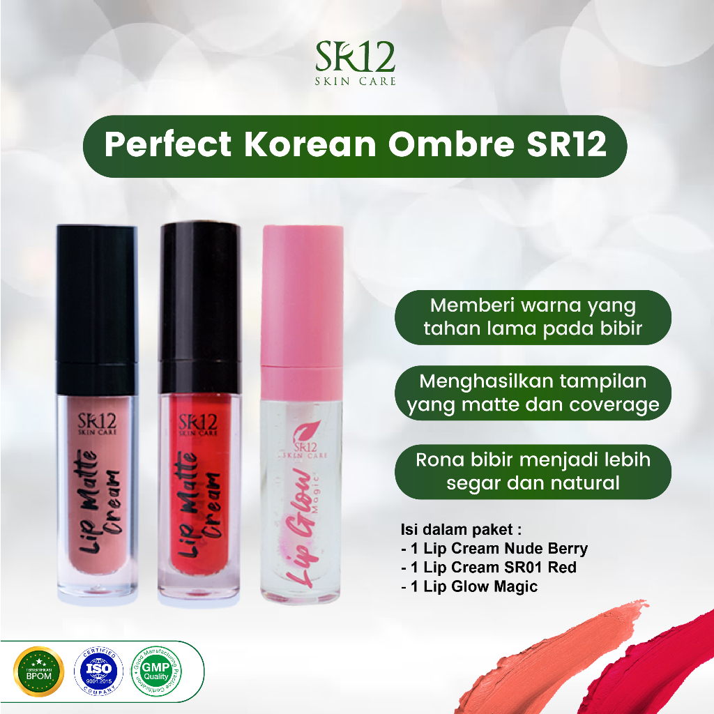 Jual Perfect Korean Ombre Sr Paket Ombre Lips Ombre Lip Viral Lip Cream Lip Glow Magic