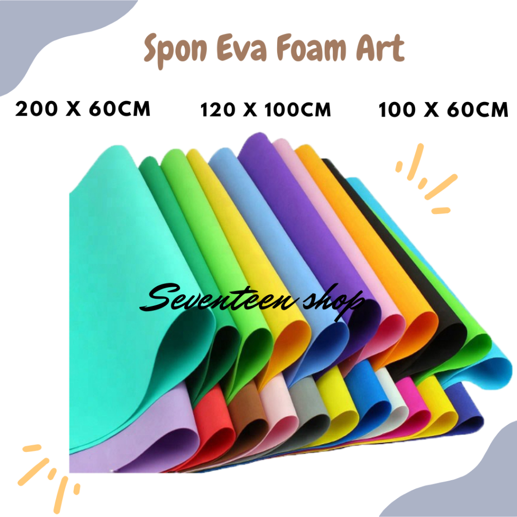 Jual Spons Eva Busa Ati 2mm Warna Kerajinan Eva Spon Eva Foam