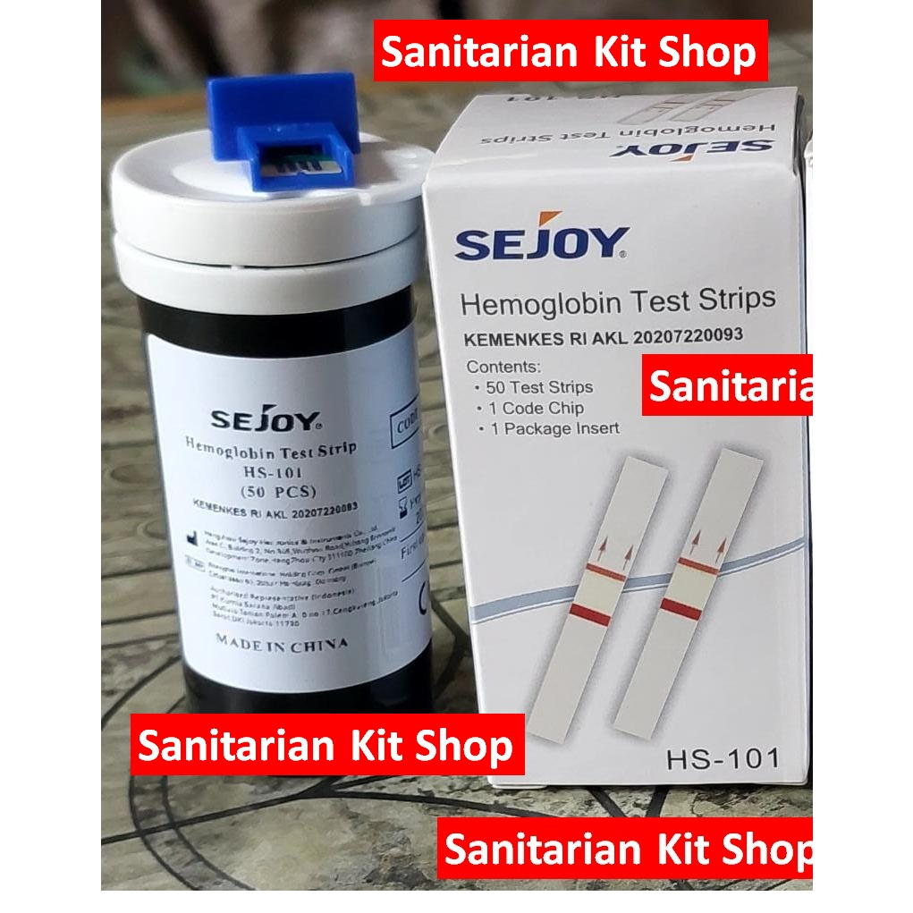 Jual Strips Hb Meter Sejoy Hs Reagent Hb Meter Sejoy Test Dan