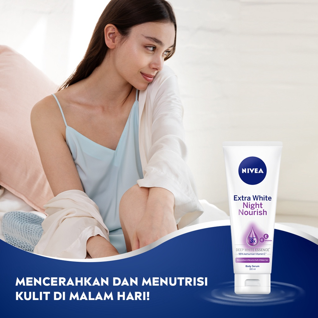 Jual Nivea Body Serum Extra White Day Night Radiant Smooth Night Nourish Nivea Body