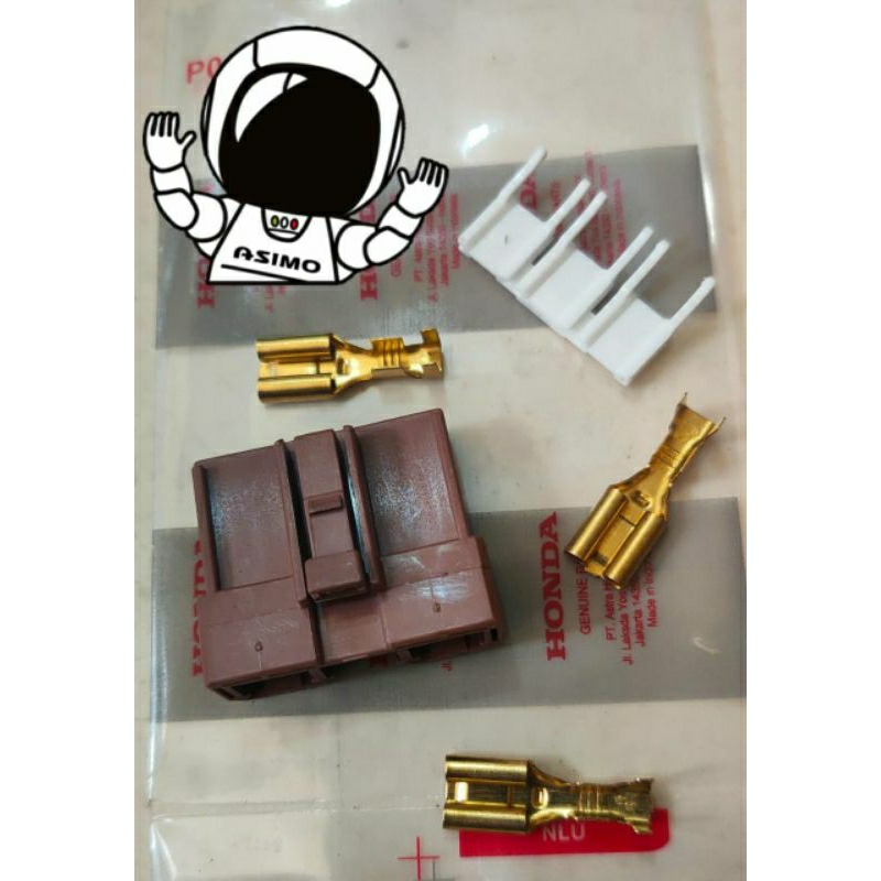 Jual Soket terminal ACG spull Merah Male Original Honda Fi Old New ...