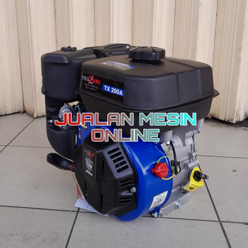 Jual Mesin Penggerak Engine Bensin 6,5 pk Tsuzumi TX200 Auto Choke