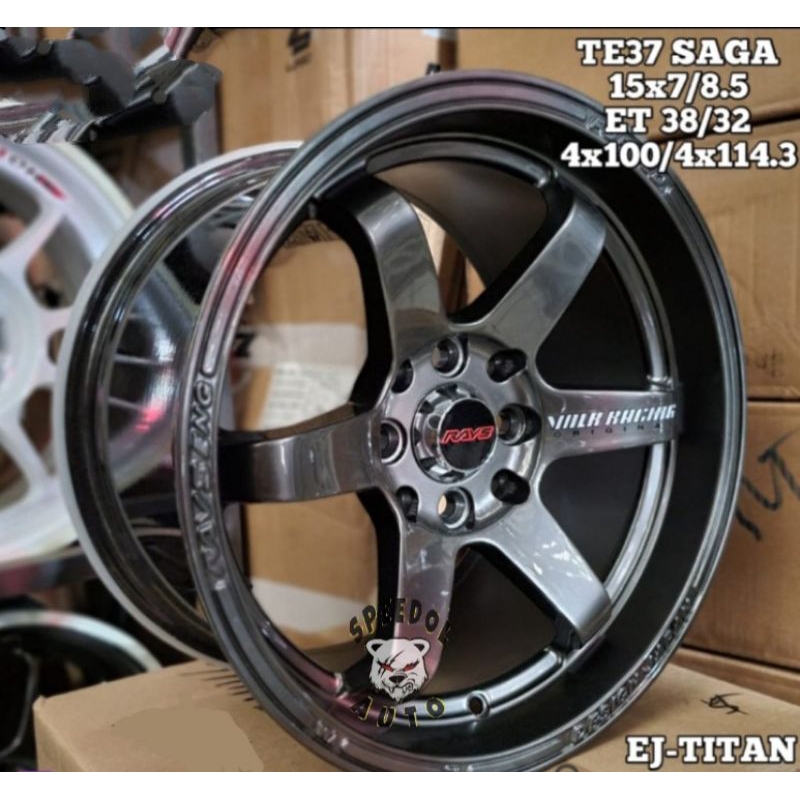 Jual Velg rays te37 saga r15 velg mobil te37 saga ring 15 | Shopee ...