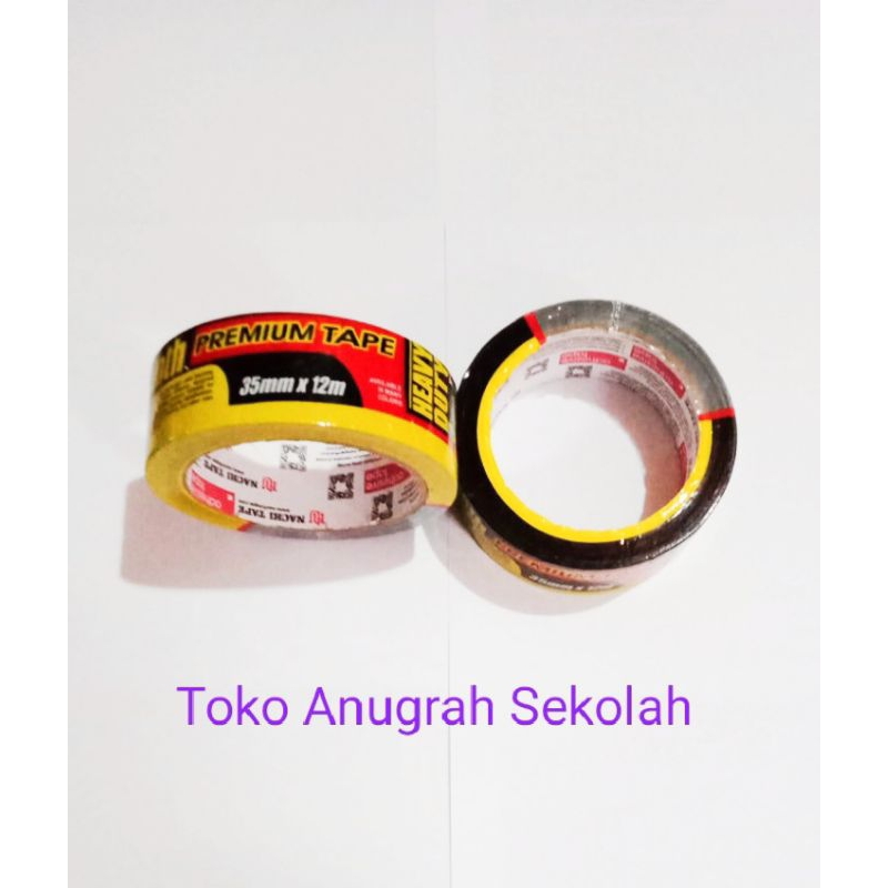 Jual Lakban Hitam tanggung / Isolasi Tape NACHI 1,5 Inch x 12 Meter ...