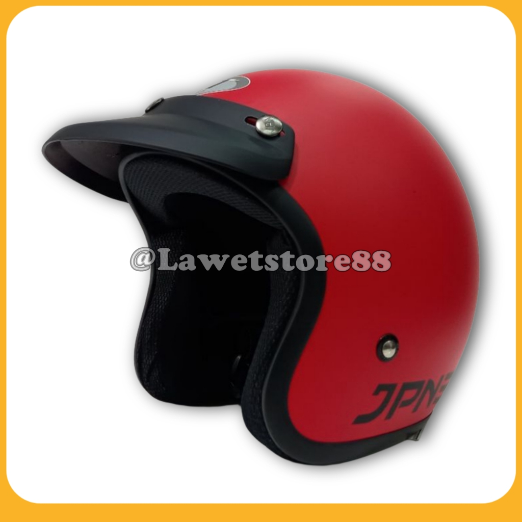 Jual Helm Sepeda Motor Half Face Bogo Jpn Solid Polos Original Warna