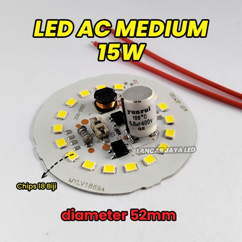 Jual PCB LED AC MEDIUM 15 Watt (Termurah) | Shopee Indonesia