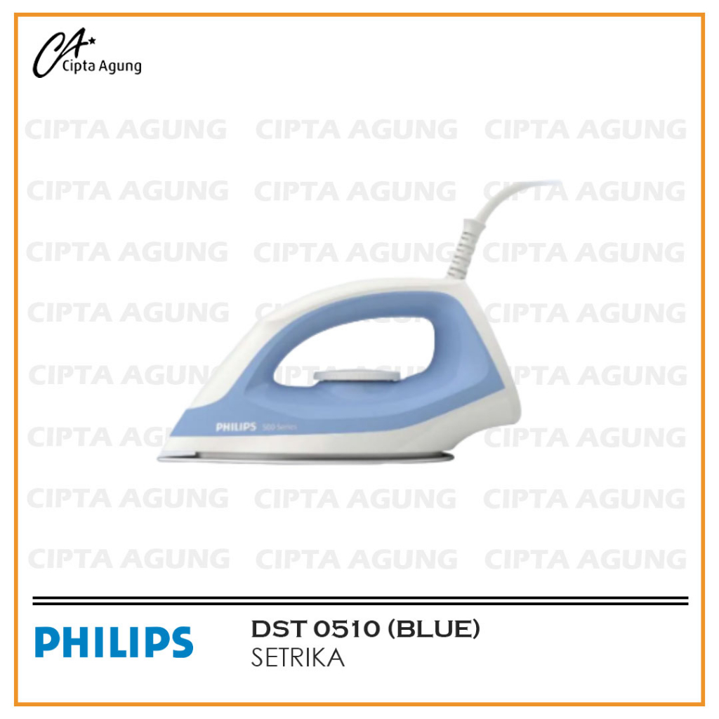 Jual PHILIPS DRY IRON DST0510/70 - SETRIKA KERING DST 0510 BLUE [BDG ...