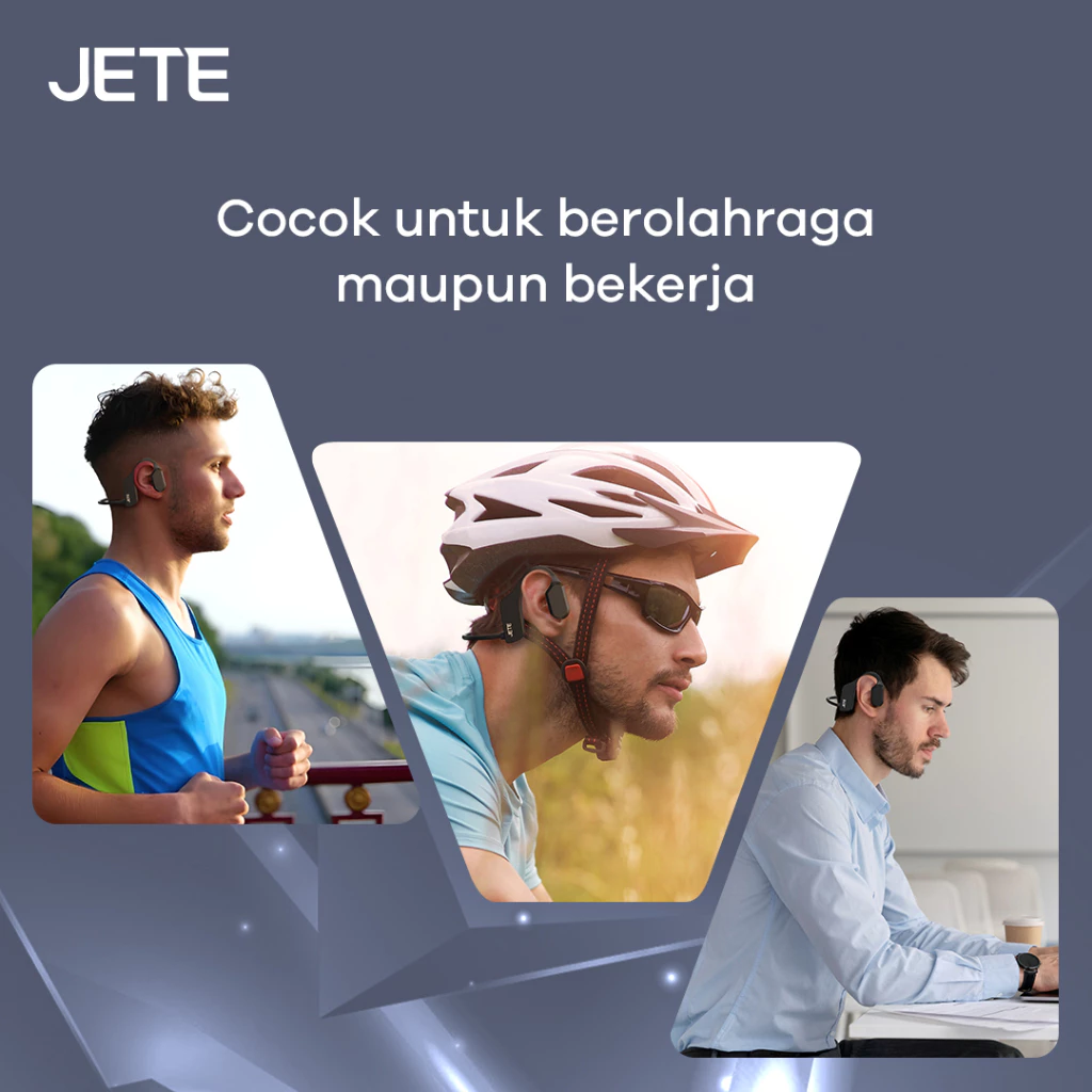 JETE Openfast Sport Headset Bluetooth JETE Open Fast Series IPX8 - Garansi 2 Tahun