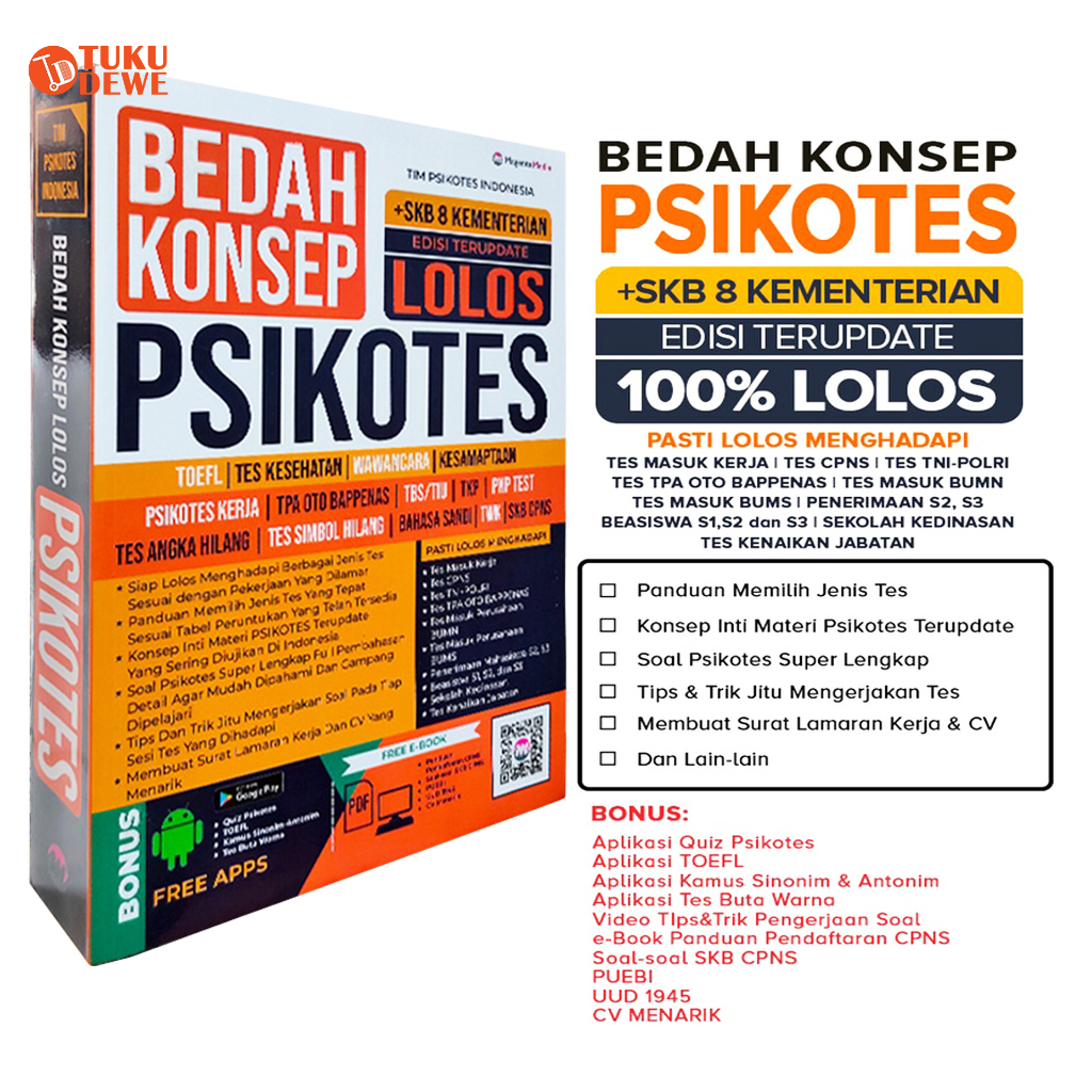 Jual Buku Psikotes Bedah Konsep Lolos Psikotes Terbaru Edisi Skb 8 ...