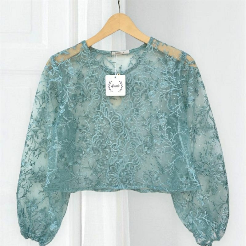 Jual Crop outer brokat / outer brukat / baju kondangan / Ajmala