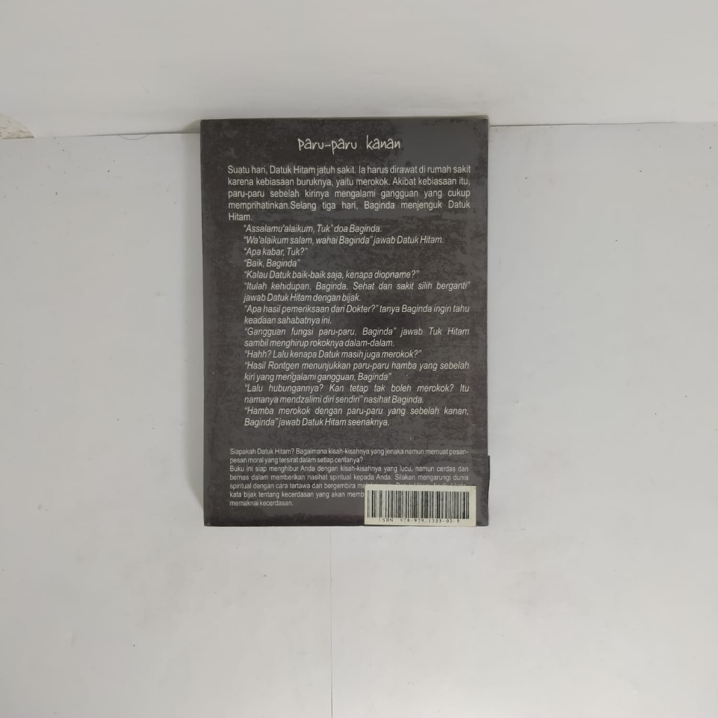Jual DATUK HITAM CERITA HUMOR RAKYAT MELAYU KARYA BAHRIL HIDAYAT BUKU ...