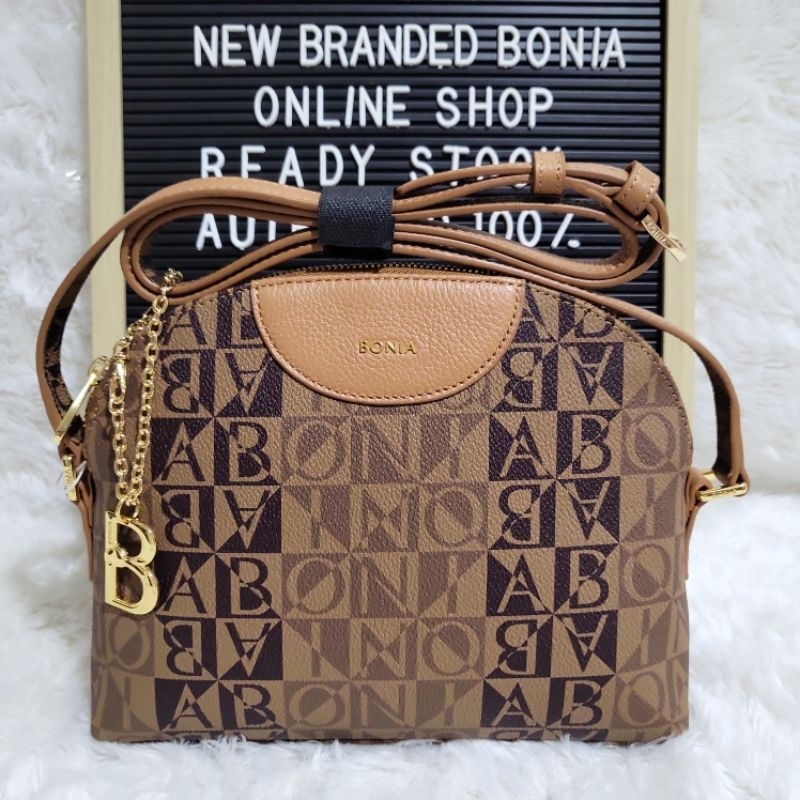 tas bonia original sling bag oval gradasi