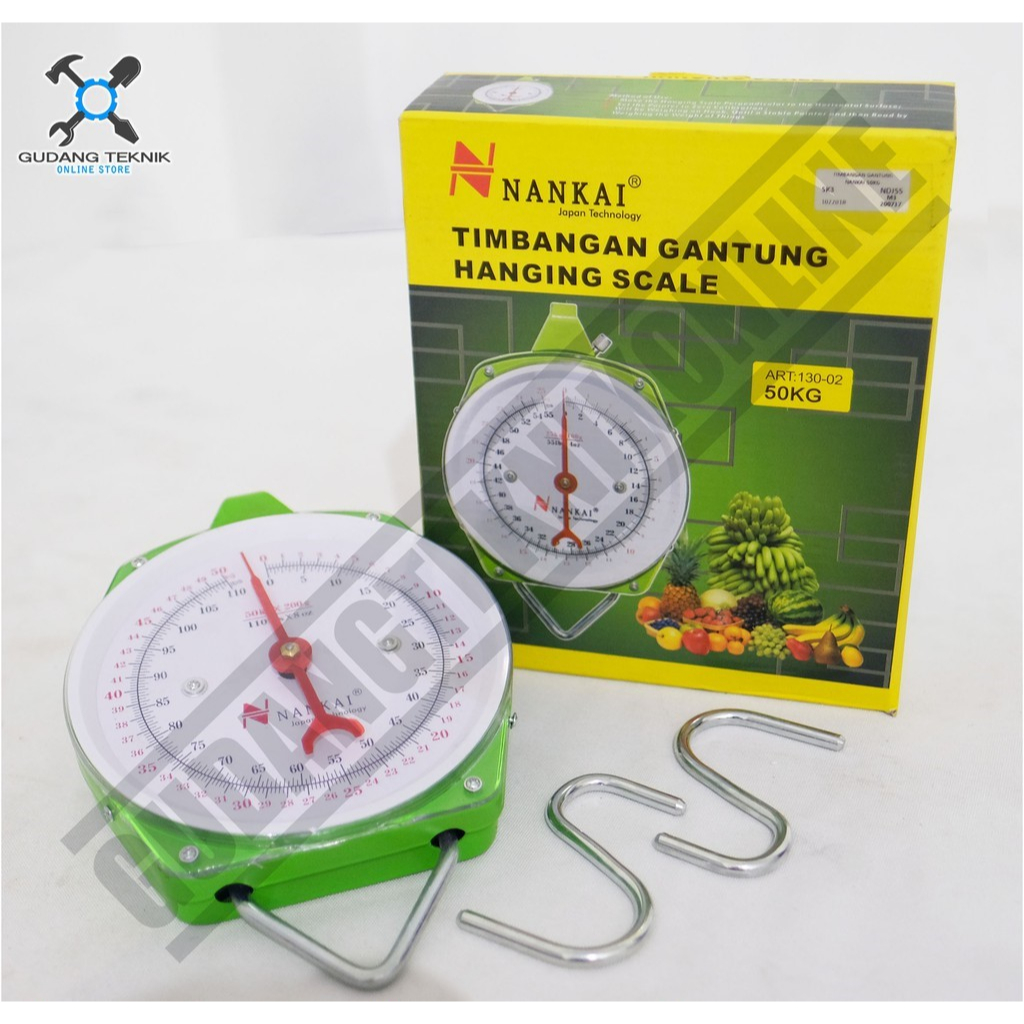 Jual Timbangan Gantung 50 Kg NANKAI Hanging Scale Timbangan Barang Analog Timbangan Serbaguna