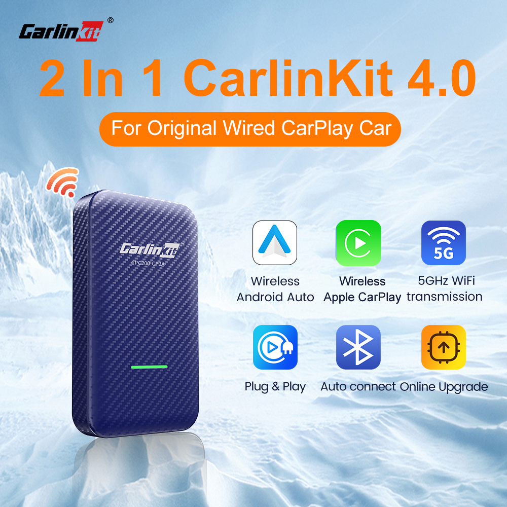 Jual CARLINKIT 4.0 Wired to Wireless Adapter Apple Carplay Android Auto ...
