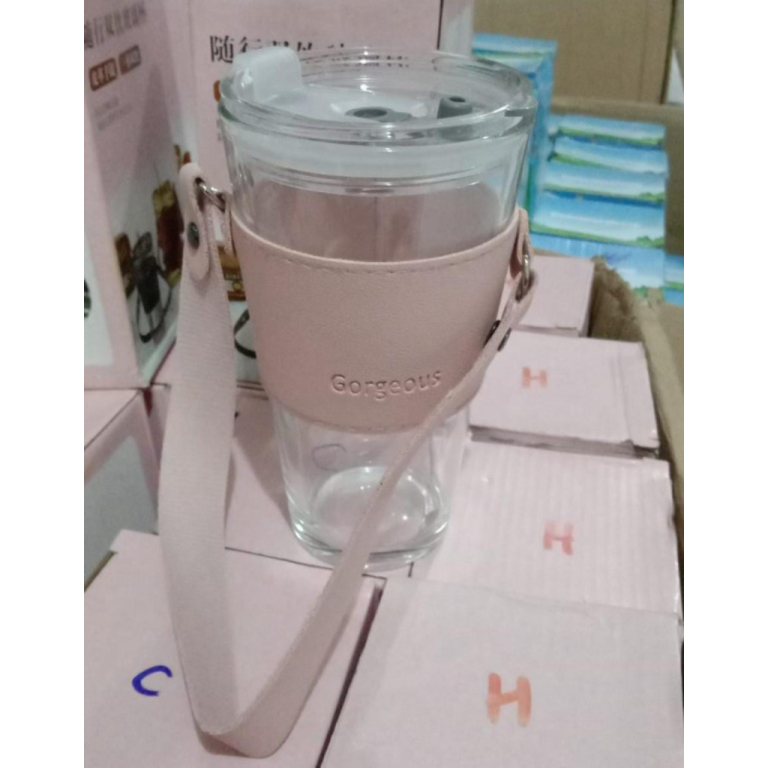 Jual Tumpah Unik Pink Gelas Anti Kaca Kopi Gelas Limited Tumbler Dengan Tali Susu Shopee 8653