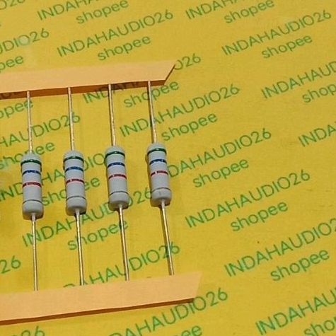 Jual taiwan 5K6 2W 5% KAKI TEMBAGA resistor 5.6 kilo ohm 2watt 5 PERSEN ...