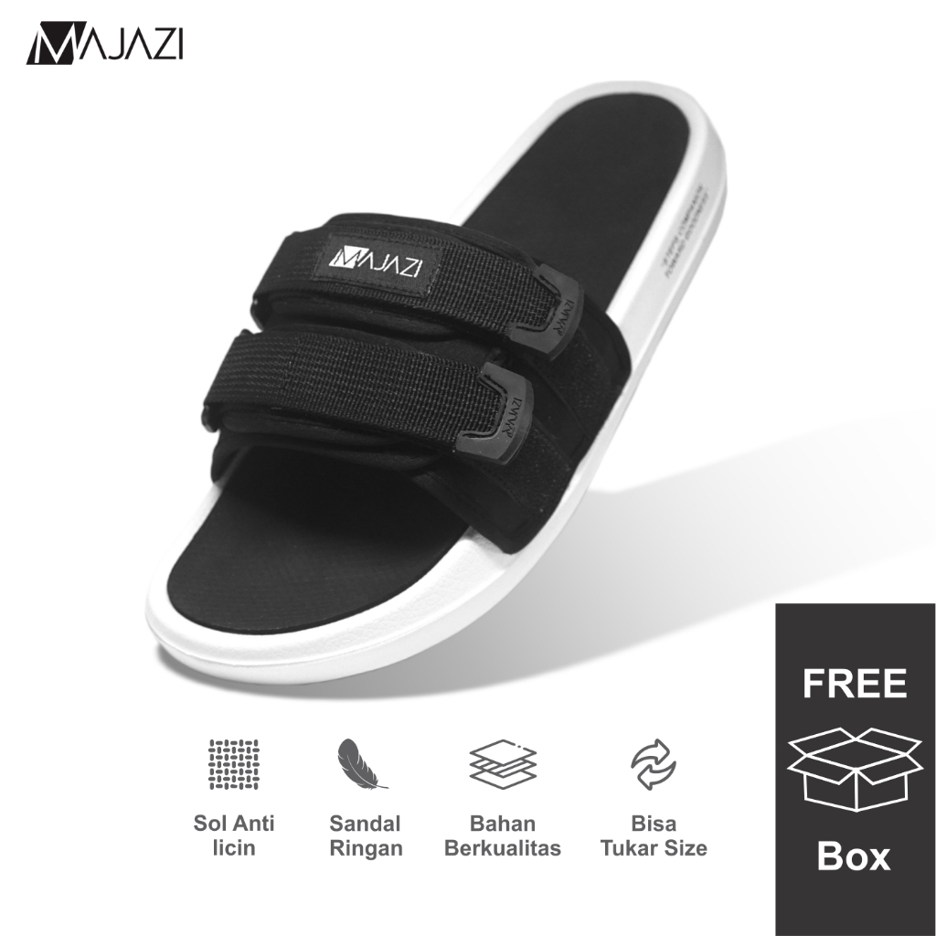 jual-majazi-sandal-slide-pria-ohio-black-white-grey-shopee-indonesia