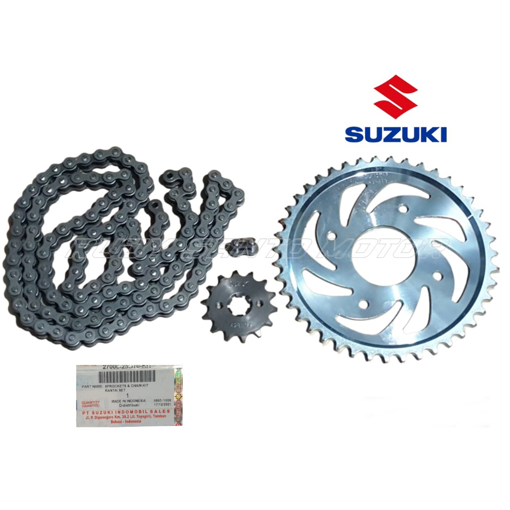 Jual GearSet Gear Set Gir Rantai Set Satria Fu 150 New Original 27000 ...