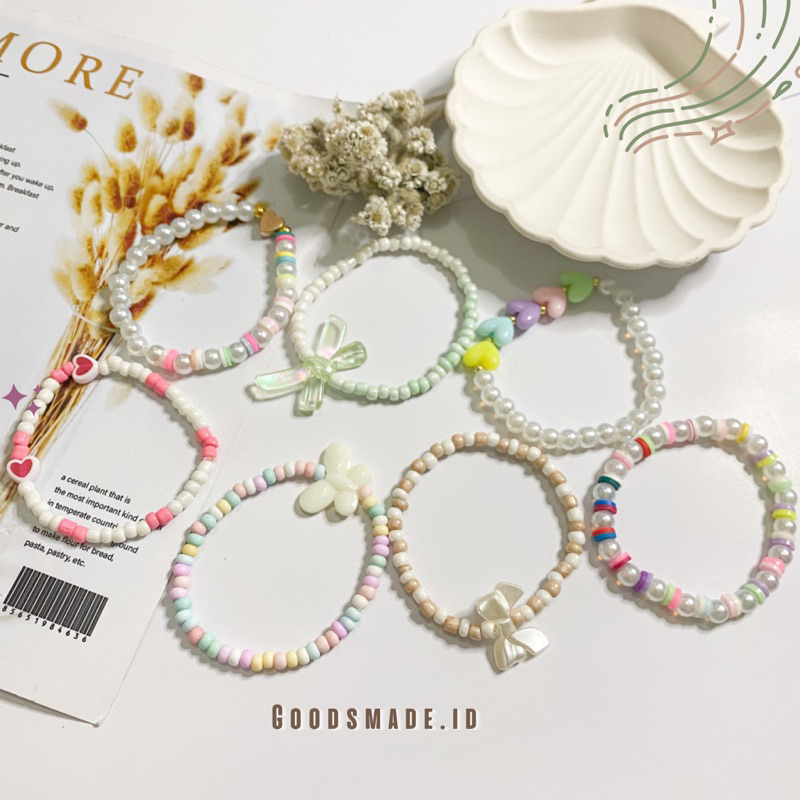 Jual Beads Bracelet korea/Gelang Manik korea model lucu ( PART 4