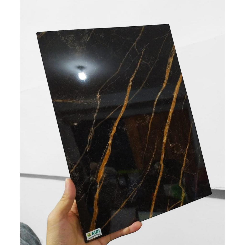 Jual AH 9011SG GOLD CLOUD MARBLE HPL AIDI HPL MARMER HPL GRANIT HITAM ...