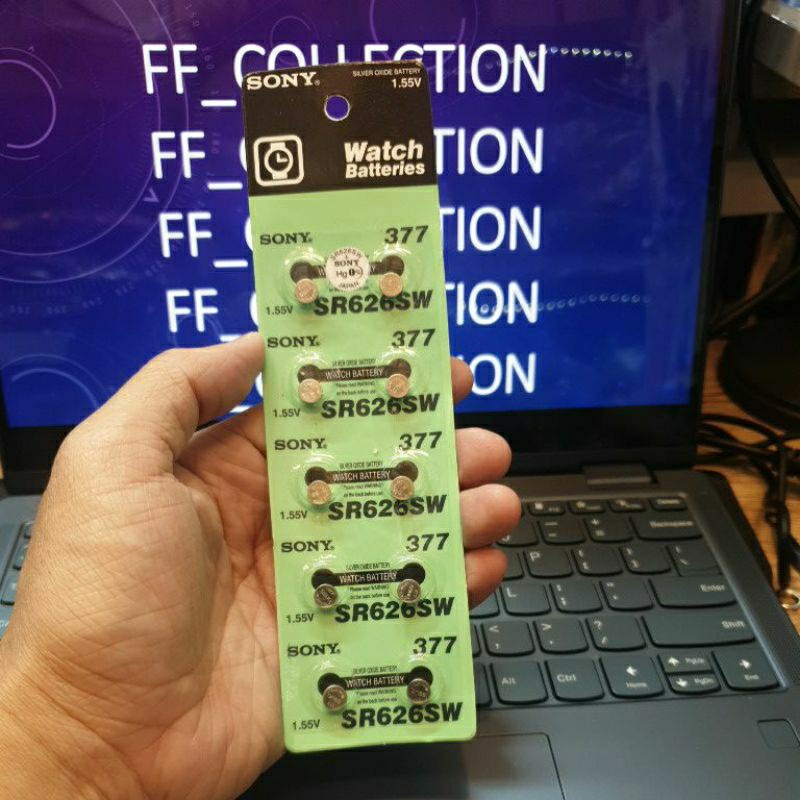 Jual Batre sony SR 626 SW / 377 / AG4 batre jam tangan harga perbiji ...